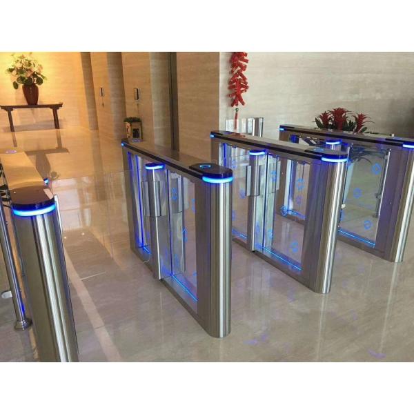 Intelligent Speed Gate Turnstile With Temperature Rfid System Access Control