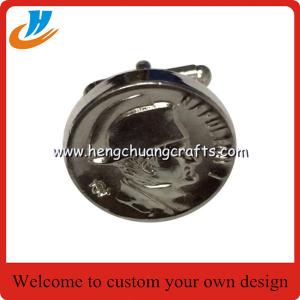 Custom Stamping metal cufflinks/engraved logo cufflinks,business cufflinks