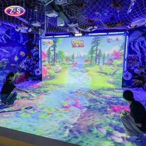 Interactive Games Joyful Beach Projection System For Large Area Coverage