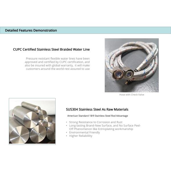 Brushed Nickel Kitchen Water Faucets IPX5 Fold Down Kitchen Tap