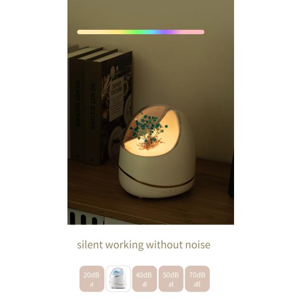 400ml Flower Aromatherapy Diffusers Air Humidifiers Auto Off Design For Home Yoga Office Kitchen