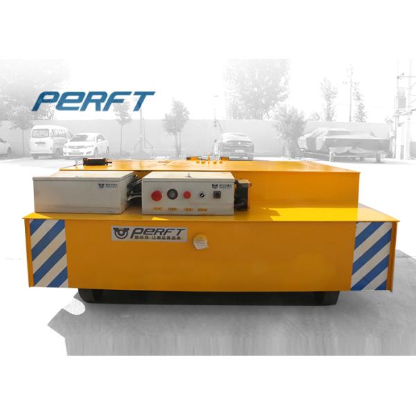 industrial lift transfer cart on cement floor 