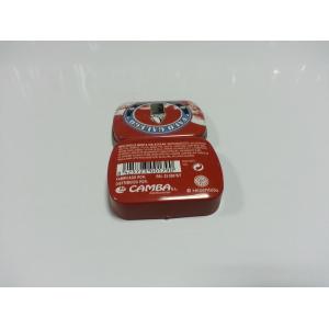 Small Tin Candy Containers With Lid and Plastic Insert