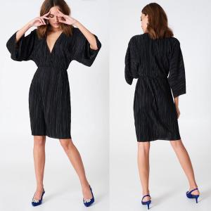 China Women 2018 Trendy Summer Pleated Kimono Dress on sale