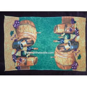 pigment printed tea towel, microfiber material