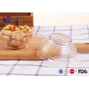 Biodegradable Transparent Disposable Plastic Bowls With Lids FDA Approve