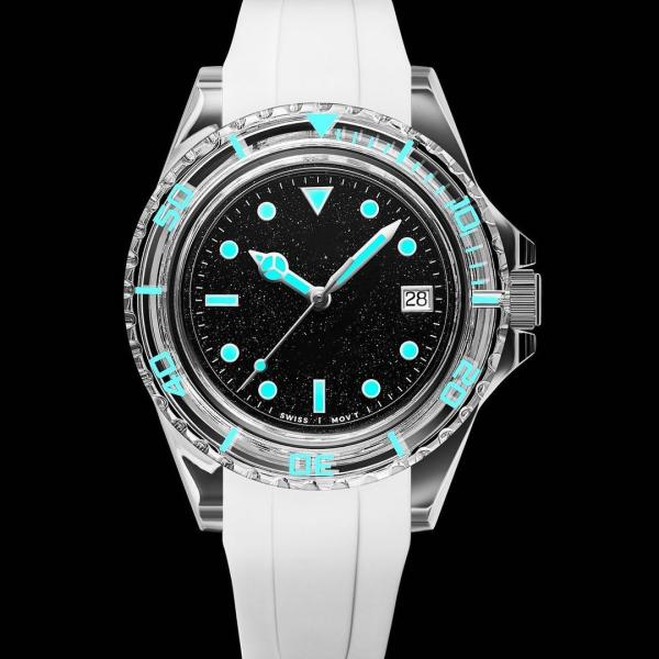 Waterproof Scratch Resistant Sapphire Watch Case Pink Blue 0.5 - 200mm Thickness