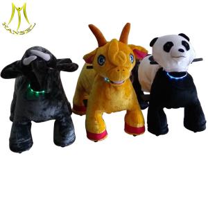 Hansel mall plush electric stuffed animal ride motorized animals in Guangzhou