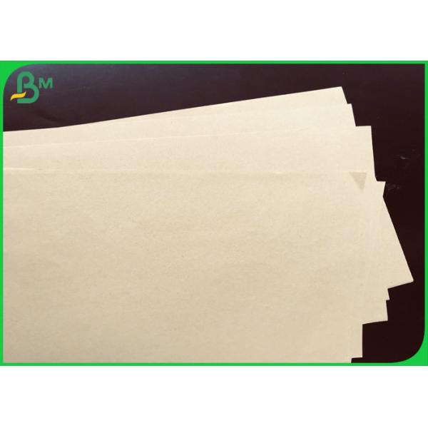 brown krfat paper Eco - Friendly Recycled Pulp 70gsm 80gsm Brown Kraft Liner Paper For Grocery Bags