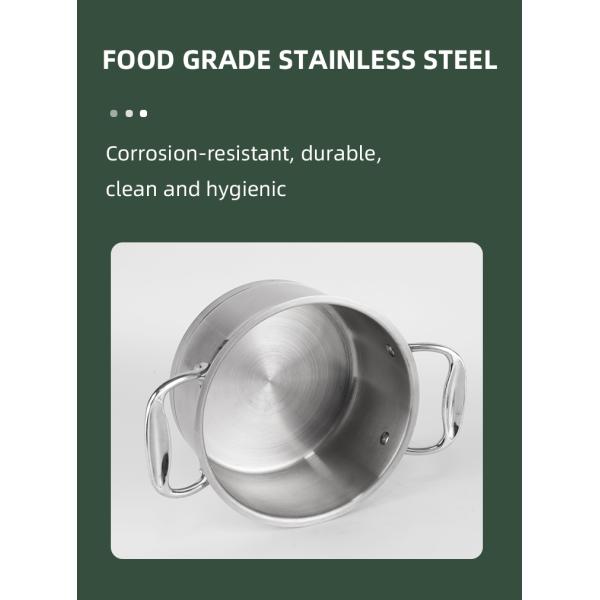 High Quality 304 Stainless Steel Ware 12pcs Cookware Set Cooking Food Pot