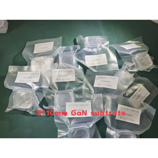 A-Axis Gallium Nitride Wafer HVPE Free Standing Chip Template 5x5 / 10x10 / 5x10