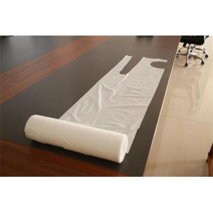 White Disposable PE Apron / Plastic Throw Away Aprons For Food Industry