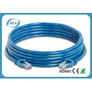 8P8C RJ45 UTP Patch Cord , Blue PVC Cat5e Ethernet Patch Cable 5m Length