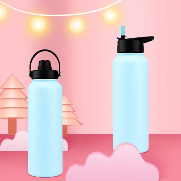 Hot Sale OEM Double Wall Vacuum Flask Insulated Stainless Steel Water Bottle With Customer Logo 15oz 18oz 32oz