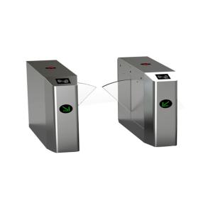 Double direction waist high turnstiles , clear acrylic automatic flap barrier