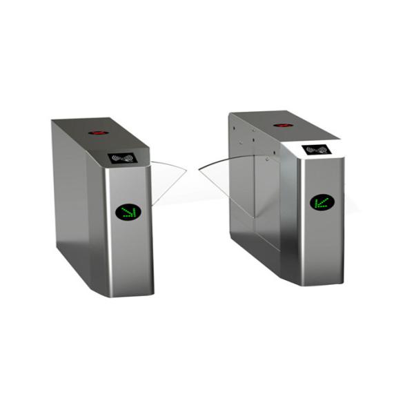 Double direction waist high turnstiles , clear acrylic automatic flap barrier
