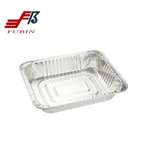 72mm Height Rectangular Foil Trays Carry Out Disposable Biodegradable