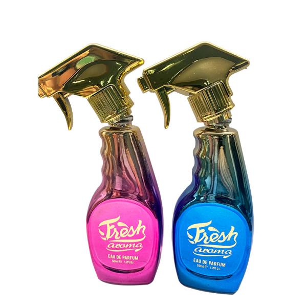 Buy 50ml Sprayer Luxury Perfume Bottles Shinny Electroplating Surface at wholesale prices