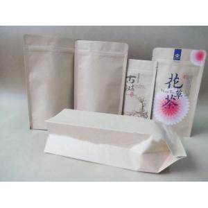 Zipper Printing Customized Paper Bags Silvery Stand Up Kraft Clear Window For