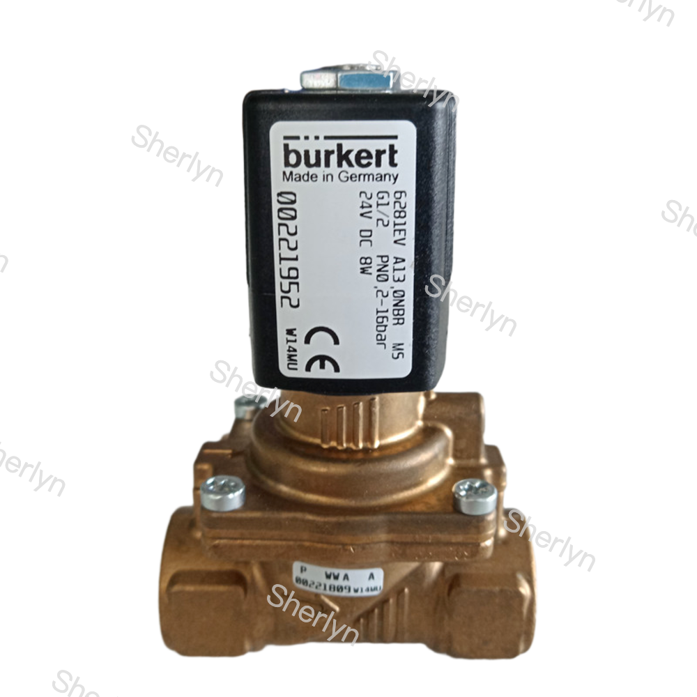 BURKERT Solenoid Valve 00322520 G3/8 Brass Valve Body DC24V