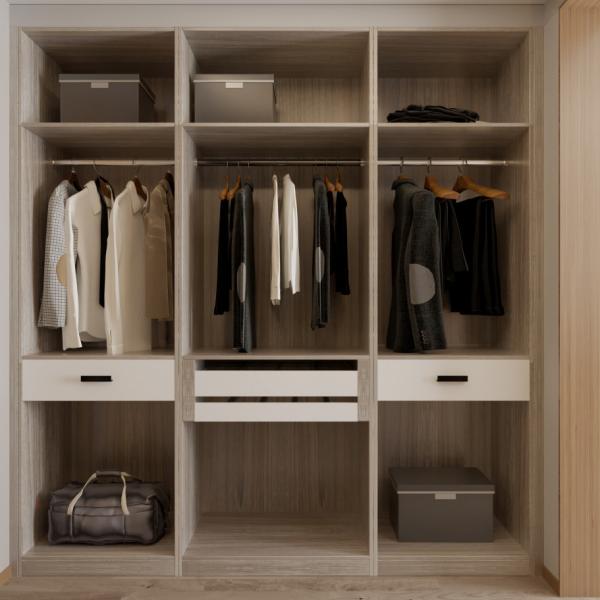 Buy Adjustable 8x8 Walk In Closet Organizer Wooden Lacquer U Shaped For Bedroom at wholesale prices