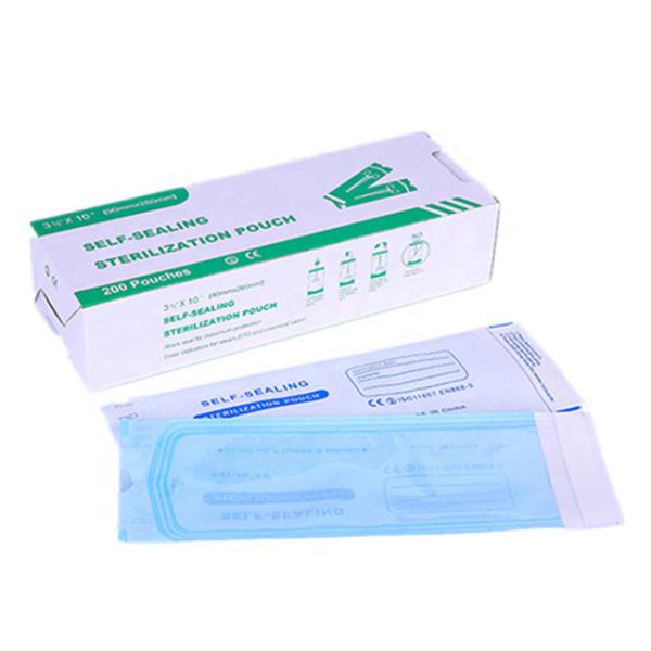 Medical Dispoable Self Seal Sterilization Pouch 3.5" x 10", 200 per Box