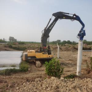 Excavator Mounted Vibro Hammer / Pile Driver For 10 Meter Piling Construction