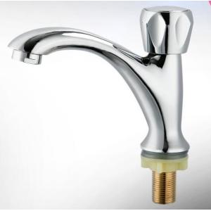 Ergonomic Single Cold Water Basin Tap Deck Mounted In Chrome