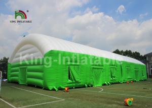China Custom Large PVC Material Green Inflatable Event Tent For Advertising on sale