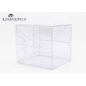 Rectangle Shape Clear Plastic Packaging PVC Boxes 7.2X7.2X6.2cm Eco Friendly