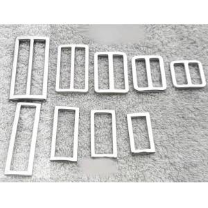 Alalamu Heavy Duty Metal Rings Antiwear Rectangular Slide Adjuster Buckle