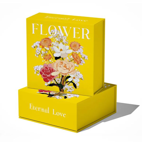 Magnetic Flip Book Box Makeup Cosmetic Packaging Boxes Durable Protective Excellent Packaging