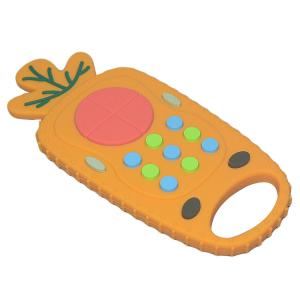 Silicone Dentition Carrot Remote Control Teether MHC Baby Toy