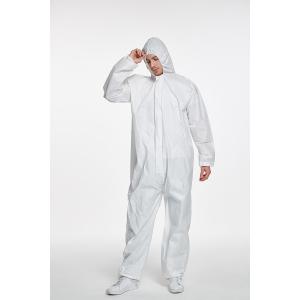 Micro-porous film coverall non woven clothing hooded disposable coverall