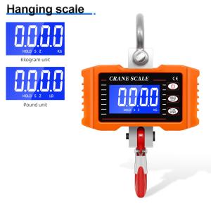 Quality OCS-05-S 500kg 1000lb Industrial Hanging Crane Scale with Electronic LCD LED Display Aluminum Alloy Stainless Steel for sale