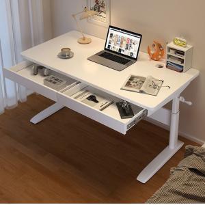 China Modern Design Style Extra Large Sit to Stand Table with Drawers in PANEL Wood Style on sale