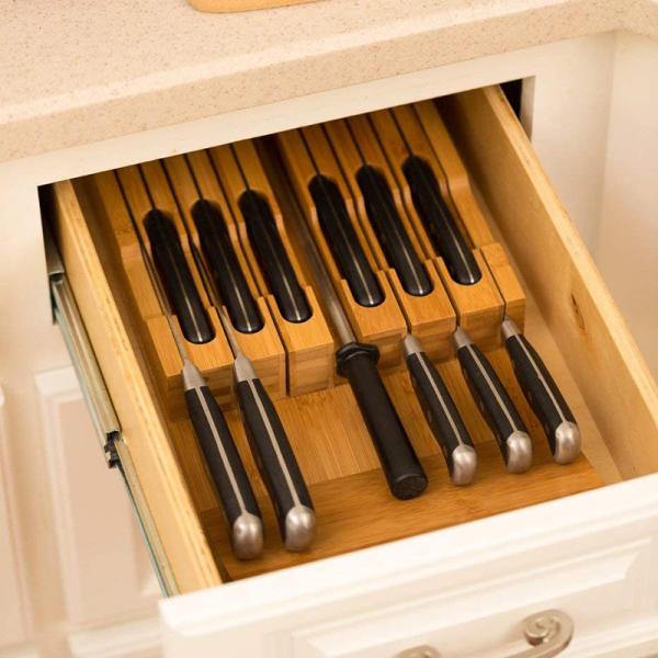 Blocks Roll Bags Direct Kitchen Knife Magnet Holder with Rivi Trimmed Block Organizer