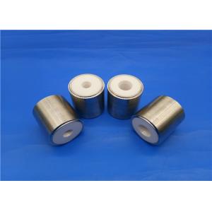 China Refractory Zirconia Ceramic Piston Sleeve / Insulator Valve With Metal Parts on sale