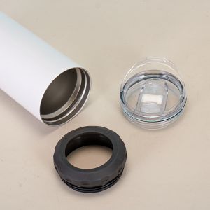 Stainless Steel Sublimation Speaker Tumbler Blank With Double Lids Custom 16 Oz