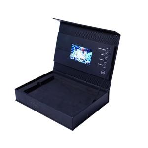 LCD video packaging box 7 inch LCD video gift box innovative video packing box