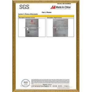 HUATAO LOVER LTD Certifications