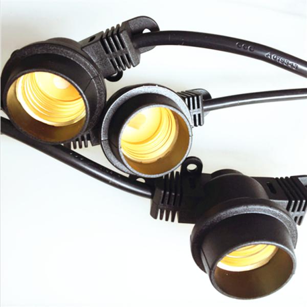 Chrisatms E27/B22 black 0.5m-10m waterproof light belts pendant Lamp /Lamp holder/ Loft Lights