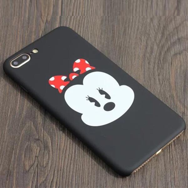 Hard PC Cartoon Minnie Mickey Pattern Back Cover Cell Phone Case For iPhone 7 6