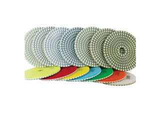 Fast Speed Diamond Polishing Pads 2-3mm Thickness High Gloss Finishes In Short