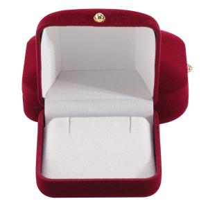 Red Velvet Flocked Jewelry Package for Customized Bracelets Earrings and