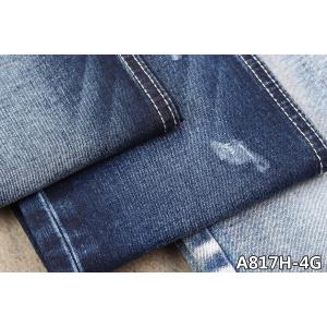 11.2oz Stretch Denim Fabric Indigo Blue Sanforizing Jeans With OA Yarn