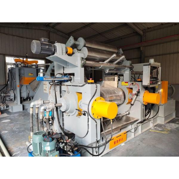 Hard Tooth Surface Reducer / Water Cooling Two Roller Rubber Mixing Mill For Manufacturing Rubber Products Factory