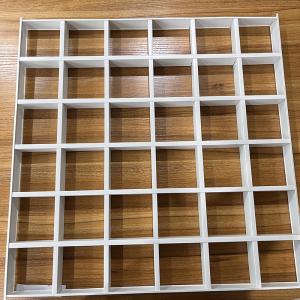 Aluminum 595x595mm Grid Ceiling Tiles For Shopping Mall Customized Size
