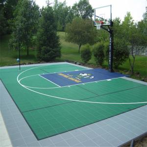 2500N Removable Indoor Sports Flooring Polypropylene Interlocking Tiles