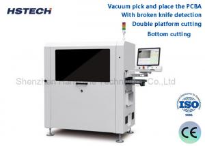 Quality Double Platform Cutting With Broken Knife Detection Inline PCBA Router Machine for sale